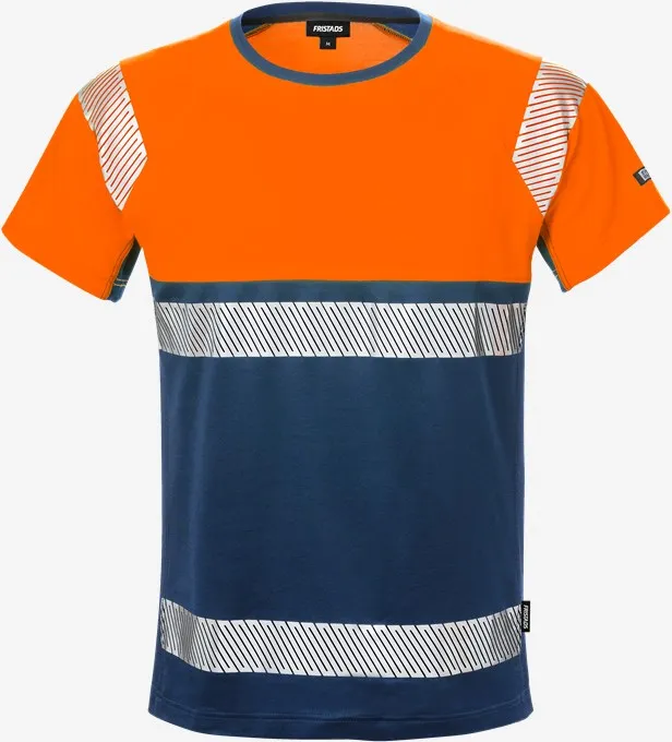 FK 129511 Fristads High Vis T-Shirt, Kl. 1 7518 THV (171 (Warnschutz-Gelb/Marine), XS)