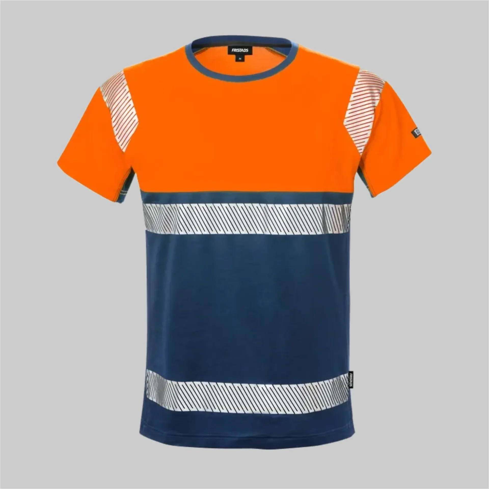 FK 129511 Fristads High Vis T-Shirt, Kl. 1 7518 THV (171 (Warnschutz-Gelb/Marine), XS)