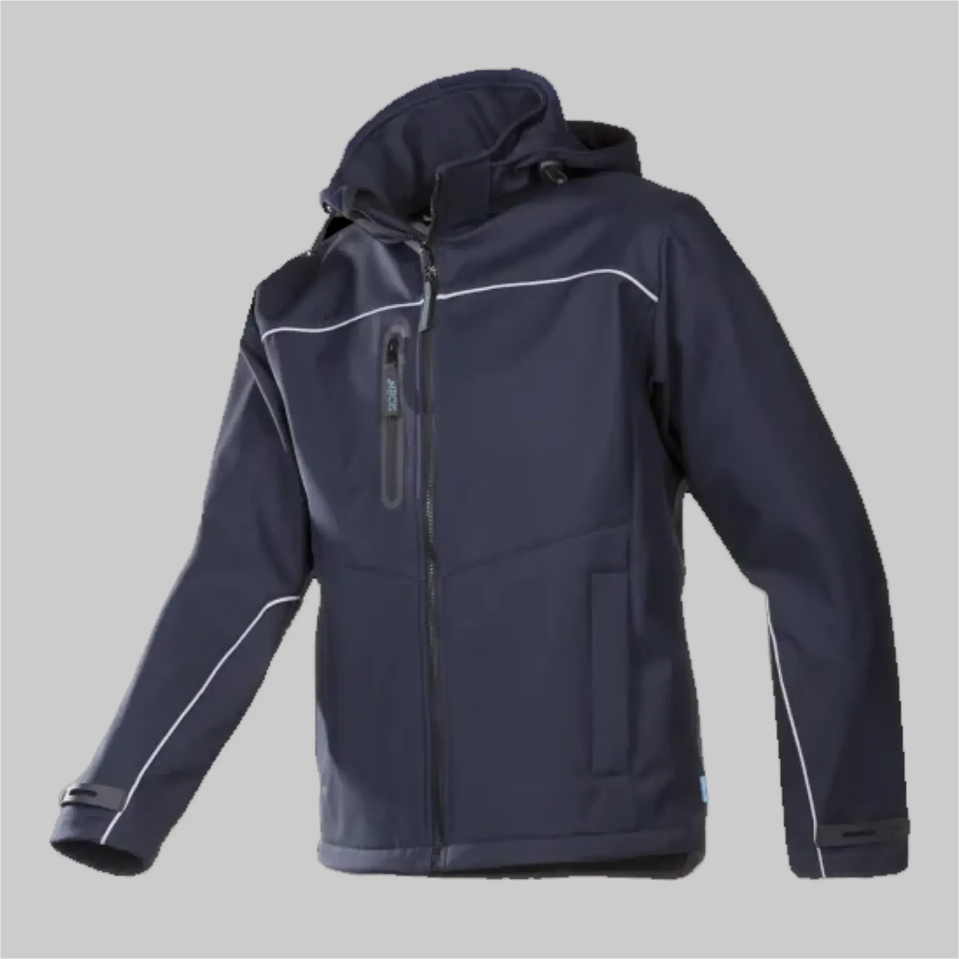 316 9934 SIOEN Homes Laminierte Softshelljacke mit abnehmbarer Kapuze (BSB blau, XS)