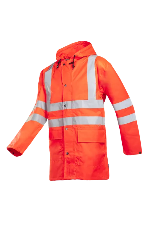 316 198A SIOEN Monoray Warnschutz-Regenjacke (FC1 Leuchtorange, XS)