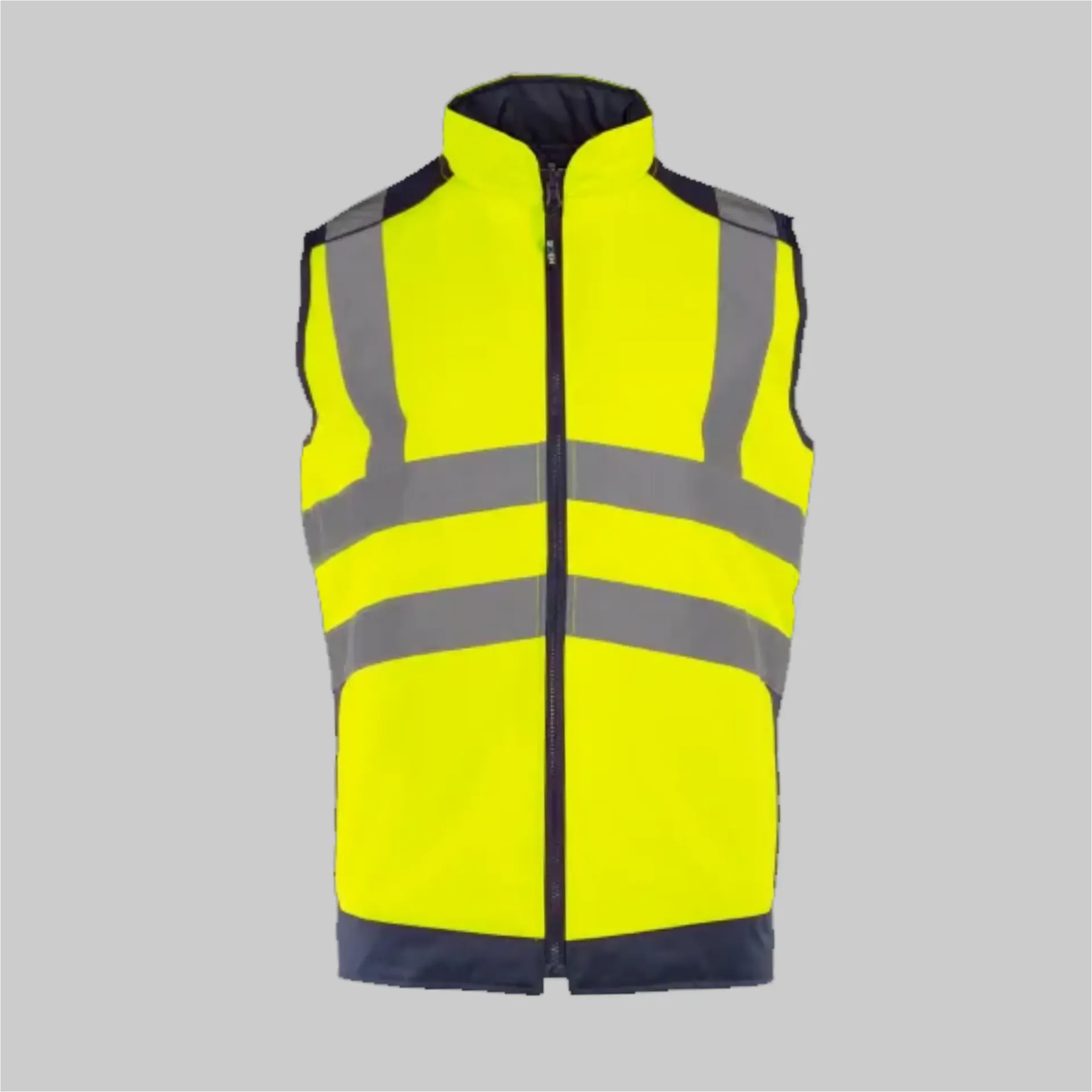 316 169A Sioen Burton Wende-Steppweste (278 Leuchtgelb/Marineblau, S)