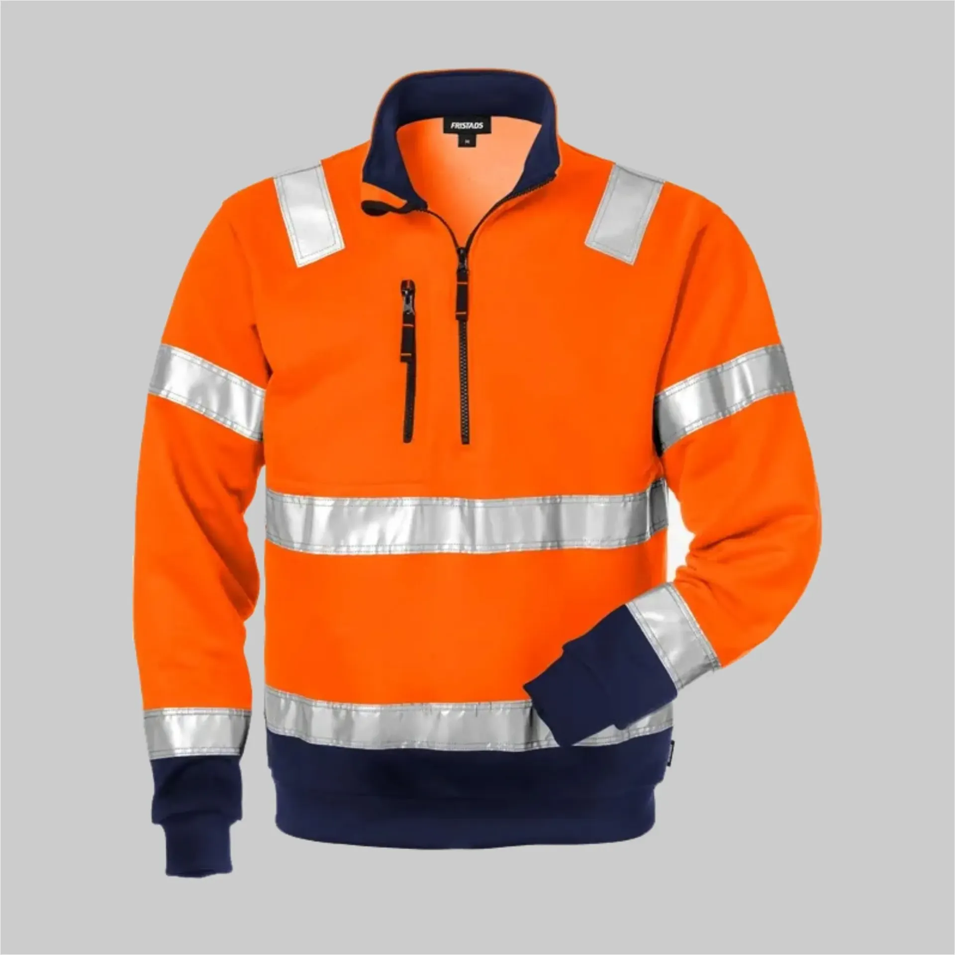 FK 100134 High Vis Zipper-Sweatshirt Kl. 3 728 SHV