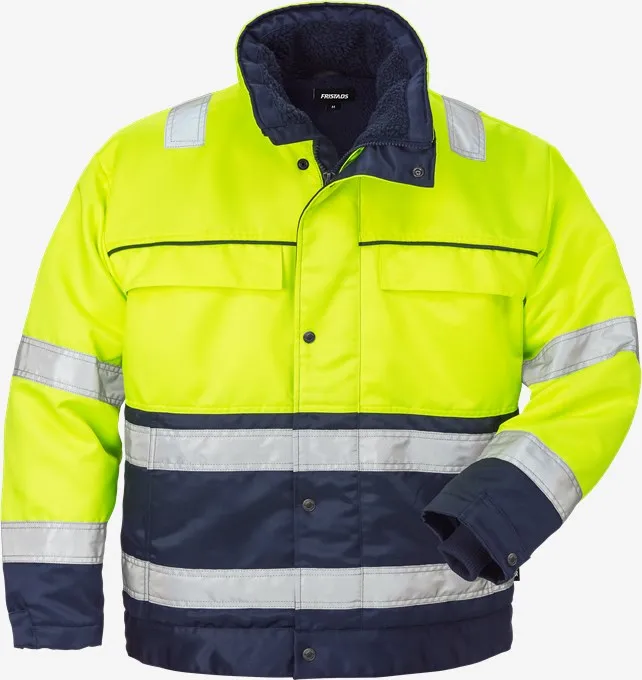 FK 100496 High Vis Winterjacke Kl. 3 444 PP (171 (Warnschutz-Gelb/Marine), XS)