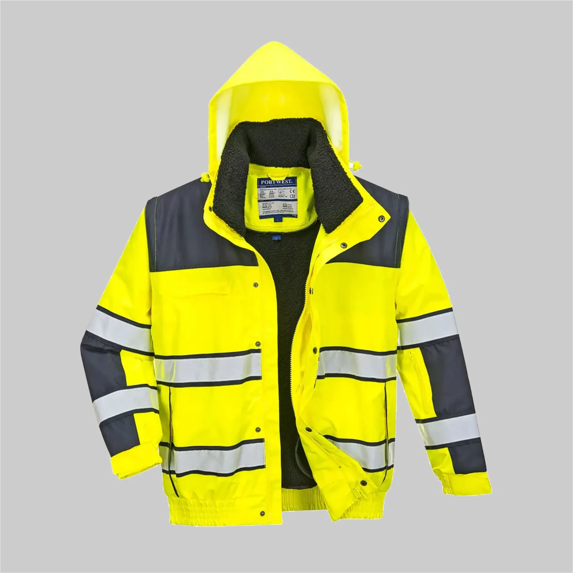 PW C466 Port West Hi-Vis 3-in-1 Kontrast Winter Pilotjacke