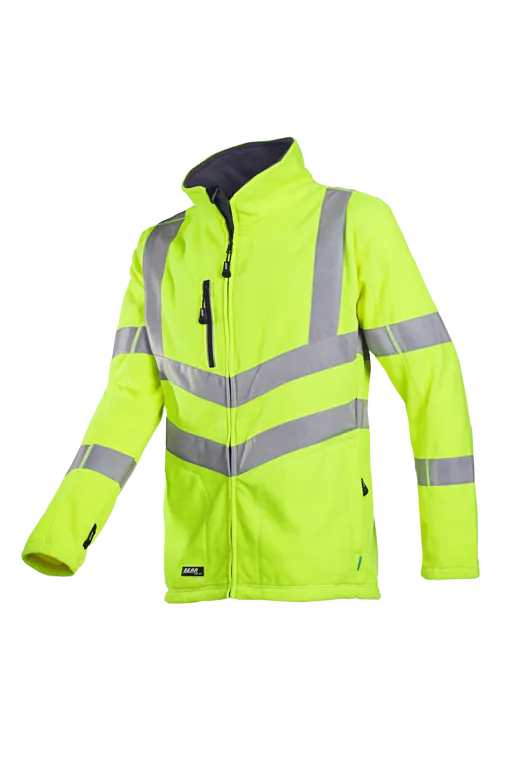 316 712Z SIOEN Mowett Warnschutz-Fleecejacke (FC1 Leuchtorange, XS)