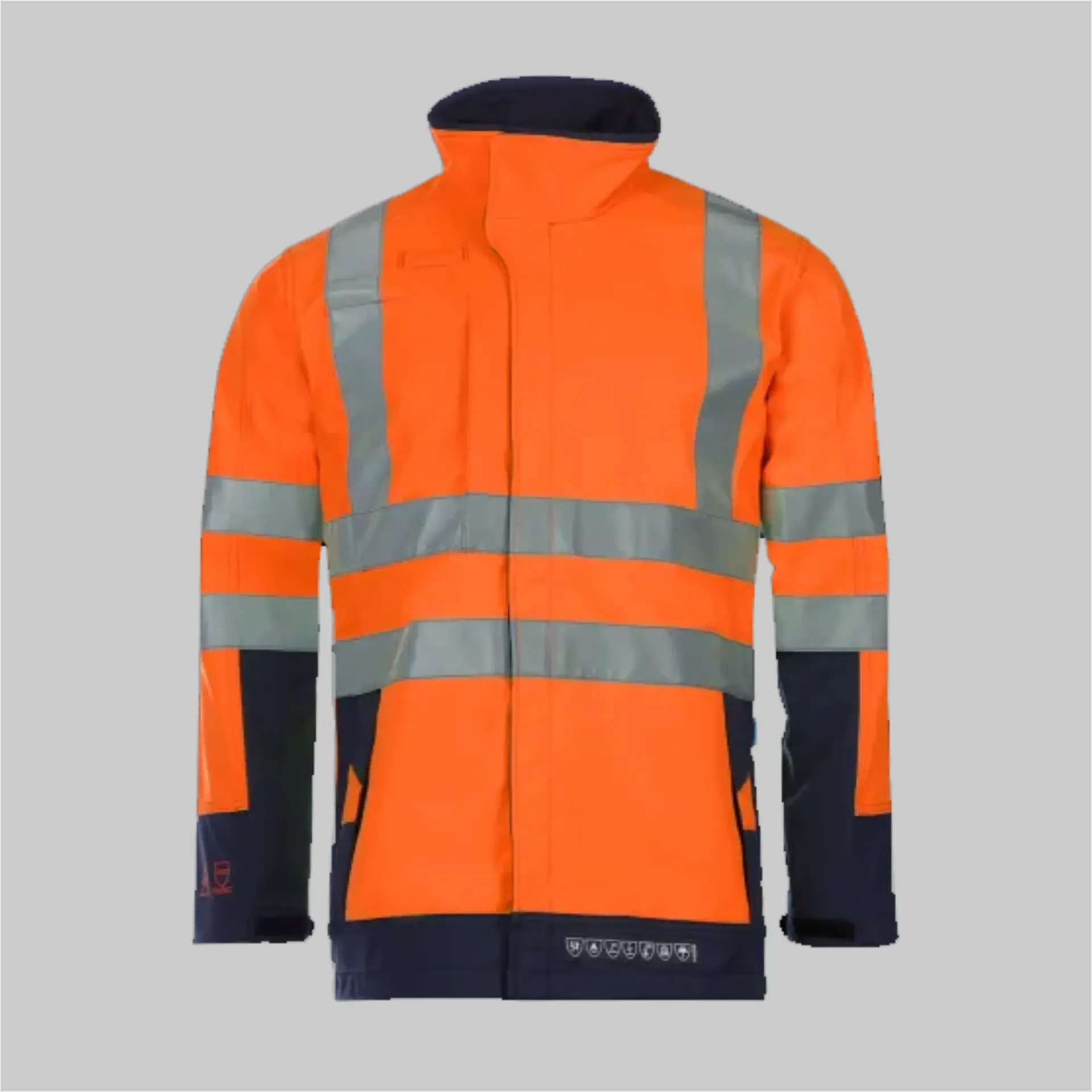 316 9633 SIOEN Playford Warnschutz-Softshelljacke, Störlichtbogenschutz (278 Leuchtgelb/Marineblau, XS)