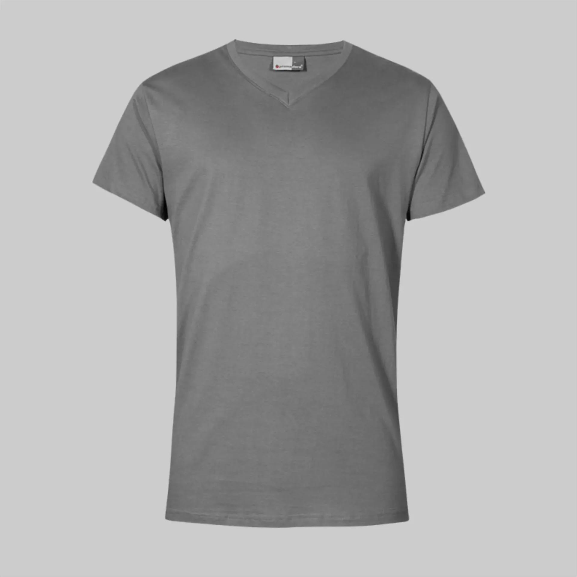 286 3025 Premium V-Neck-T (Sports Grey, S)